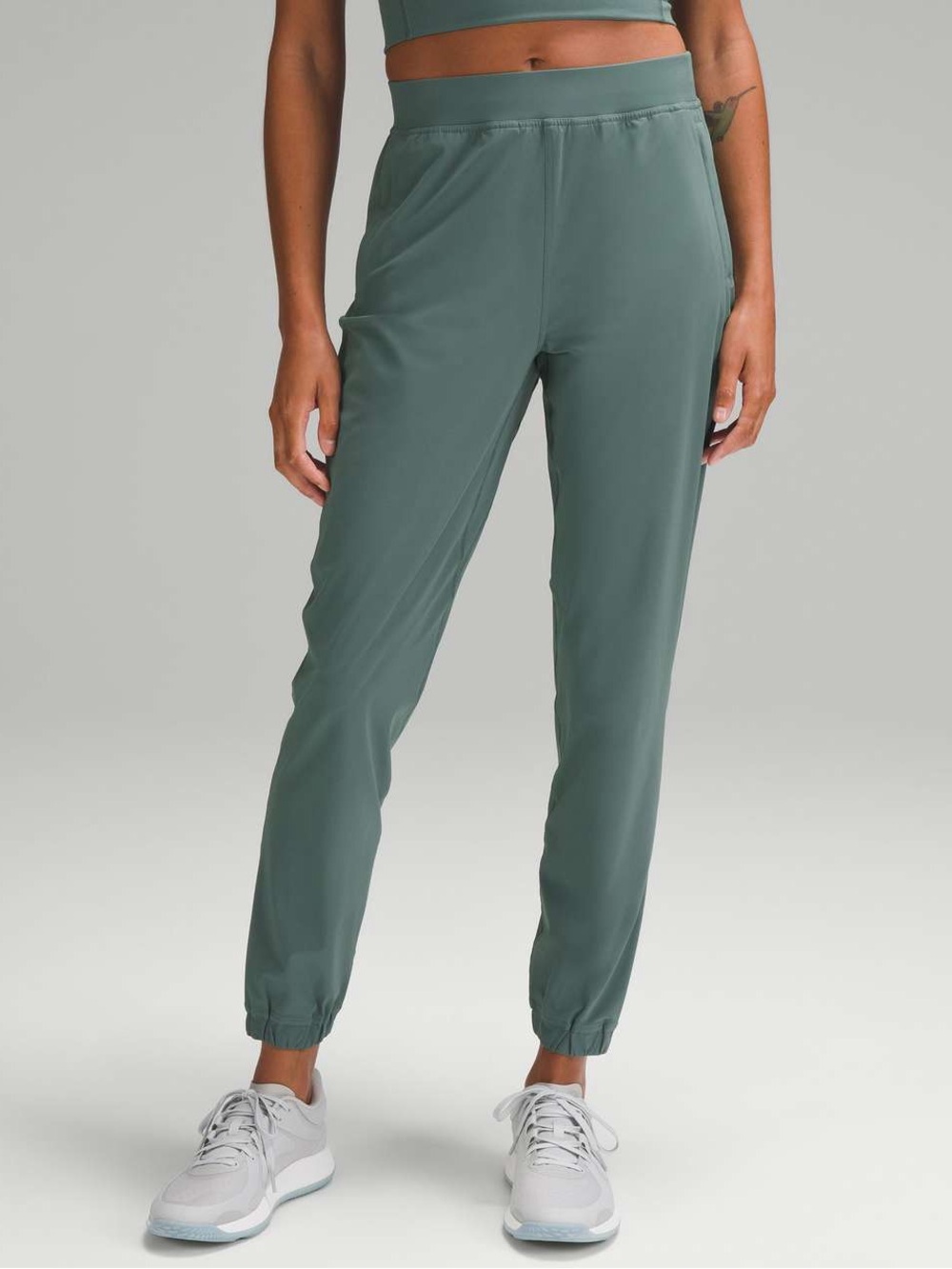 Lululemon Adapted State High Rise 25" Performance Jogger Forest Green Ankle 12